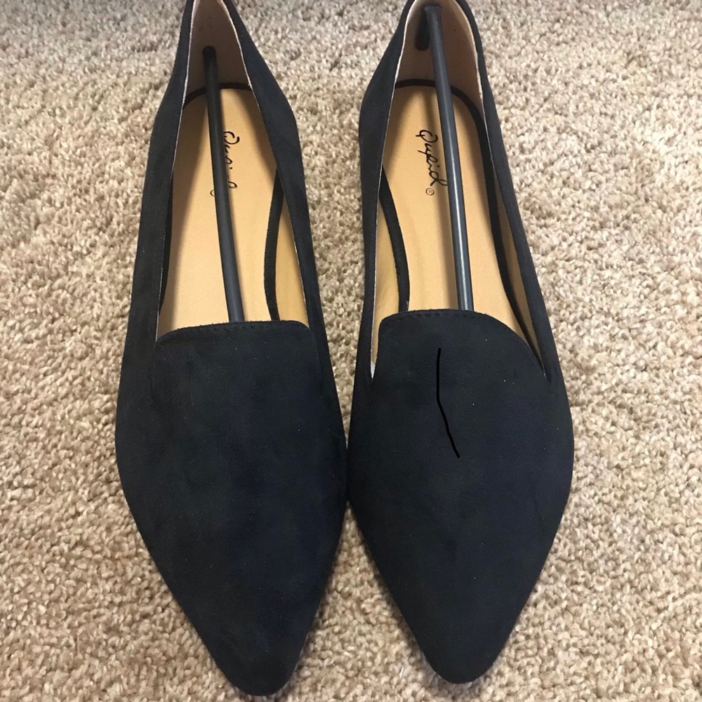 NWB Qupid Black Flats 8.5